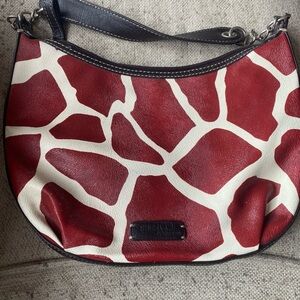 Nine & Co. Red and Cream Shoulder Bag